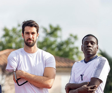 De gauche à droite : Laurent Chardard, Khalifa Youmé, Alessandro Bartolomucci