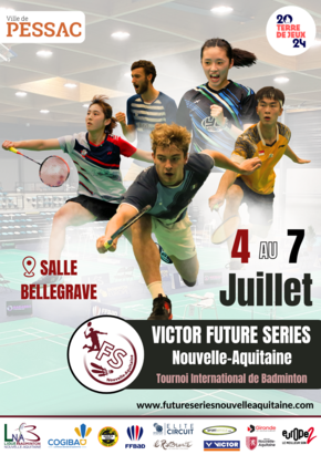 Affiche tournoi de Badminton 