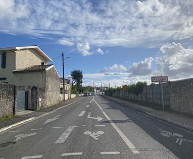 Avenue Jean Cordier à l'entrée de Pessac