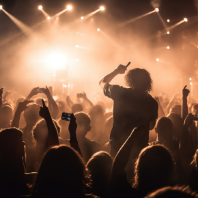 salle de concert avec un public endiablé